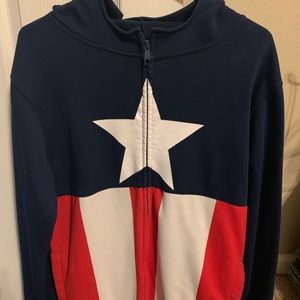 Marvel jacket with mask hood, size medium